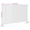vidaXL T&ecirc;te de lit murale Marron miel 204x3x110 cm Bois massif de pin