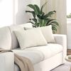 vidaXL Coussins de canap&eacute; 2 pcs Cr&egrave;me 60 x 40 cm