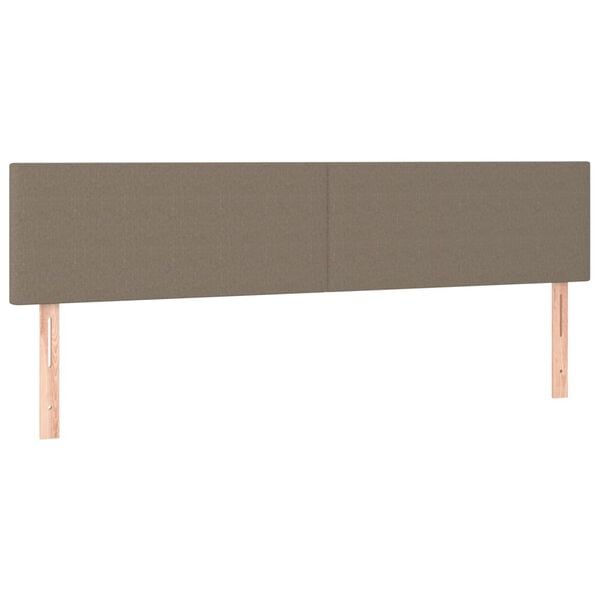 vidaXL T&ecirc;tes de lit Taupe 160x5x78/88 cm Tissu