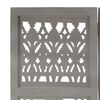 vidaXL Cloison de s&eacute;paration 3 panneaux Gris 120x165 cm Bois manguier