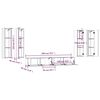 vidaXL Ensemble de meubles TV 6 pcs Ch&ecirc;ne sonoma Bois d'ing&eacute;nierie