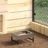 vidaXL Nourrisseur pour oiseaux Argent 80 x 28 x 13.5 cm