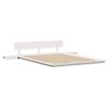 vidaXL Cadre de lit Blanc 150 x 200 cm bois