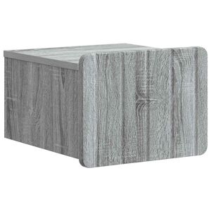 vidaXL Cabinet de chevet mural Sonoma gris 33 x 34,5 x 24 cm