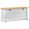 vidaXL Cabinet &agrave; chaussures Corona Blanc 99 x 32 x 49 cm Pin massif
