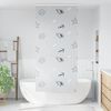 vidaXL Store enrouleur de douche avec cassette largeur du tissu 96 cm