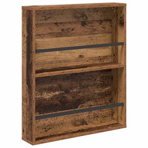 vidaXL &Eacute;tag&egrave;re &agrave; magazines avec &eacute;tag&egrave;re Bois ancien 60 x 12 x 70 cm