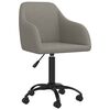 vidaXL Chaises pivotantes &agrave; manger lot de 6 gris clair velours
