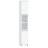vidaXL Armoire de salle de bain blanc 30x30x190 cm bois d'ing&eacute;nierie