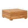 vidaXL Repose-pied sectionnel 1 pc avec coussin Bois d'acacia solide