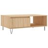 vidaXL Table basse ch&ecirc;ne sonoma 90x60x35 cm bois d'ing&eacute;nierie