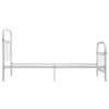 vidaXL Cadre de lit sans matelas blanc m&eacute;tal 100x200 cm