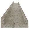 vidaXL &Eacute;tag&egrave;res murales 4 pcs Gris b&eacute;ton 115x9x3 cm