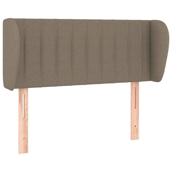 vidaXL T&ecirc;te de lit avec oreilles Taupe 103x23x78/88 cm Tissu