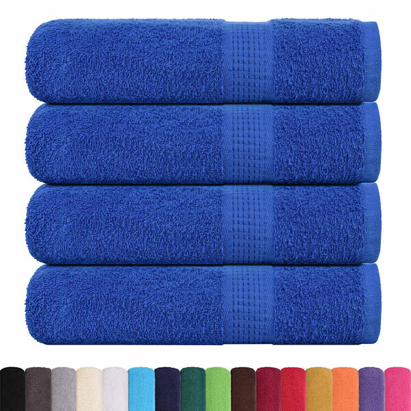 vidaXL Serviettes de douche FROGN 4 pcs bleu 70x140 cm 360 g/m&sup2;