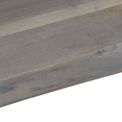 vidaXL Table basse avec bord naturel Gris 115x60x40 cm Bois d'acacia