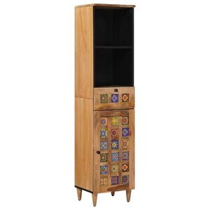 vidaXL Armoire de salle de bain Naturel 38 x 33 x 160 cm
