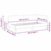 vidaXL Cadre de lit d'angle Gris clair 100 cm x 200 cm