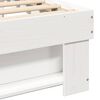 vidaXL Cadre de lit avec t&ecirc;te de lit Blanc 90 x 200 cm Pin massif