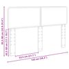 vidaXL T&ecirc;te de lit Blanc 140 cm Bois d'ing&eacute;nierie