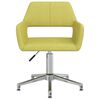 vidaXL Chaises pivotantes &agrave; manger lot de 6 vert tissu