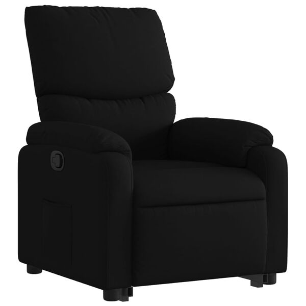 vidaXL Fauteuil inclinable noir tissu