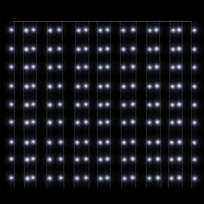 vidaXL Rideaux lumineux à LED 3x3 m 300 LED Blanc froid 8 fonctions