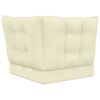 vidaXL Coussin de canap&eacute; d'ext&eacute;rieur 3 pcs Cr&egrave;me Polyester