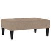 vidaXL Canap&eacute;-lit &agrave; 2 places avec tabouret Taupe Tissu microfibre