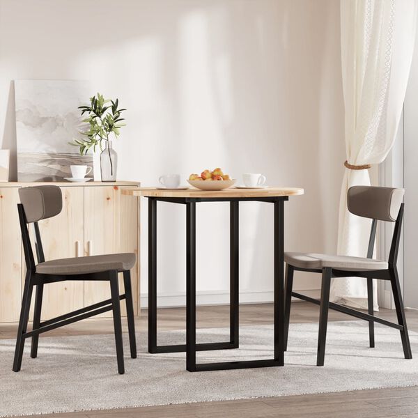 vidaXL Dessus de table rond &Oslash;80x2 cm bois massif d'acacia