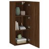 vidaXL Meuble TV mural ch&ecirc;ne marron 40,5x30x102 cm bois d'ing&eacute;nierie