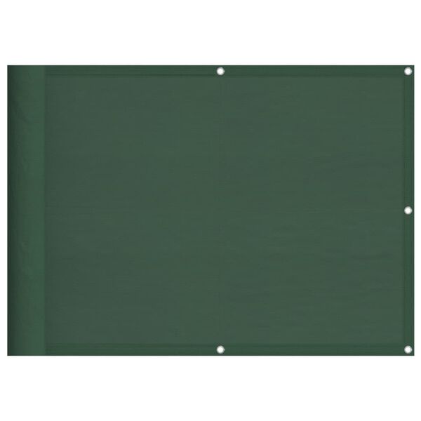 vidaXL &Eacute;cran de balcon vert fonc&eacute; 75x1000 cm 100% polyester oxford