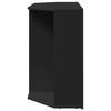 vidaXL Meuble TV LED d'Angle Noir 100x40x68cm Bois d'ing&eacute;nierie