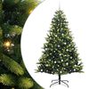 vidaXL Arbre de No&euml;l artificiel en silicone flexible 300 LEDs Vert