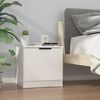 vidaXL Table de chevet Blanc 40x39x40 cm