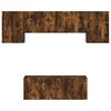 vidaXL Unit&eacute;s murales TV 6 pcs ch&ecirc;ne fum&eacute; bois d'ing&eacute;nierie