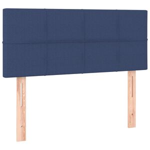 vidaXL T&ecirc;te de lit Bleu 90x5x78/88 cm Tissu