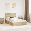 vidaXL Lit de Rangement Ch&ecirc;ne Sonoma 120 x 190 cm Bois d'ing&eacute;nierie