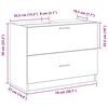 vidaXL Cabinet de salle de bain Ch&ecirc;ne artisanal 78 x 37 x 59 cm