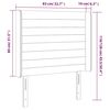 vidaXL T&ecirc;te de lit &agrave; LED Gris clair 83x16x118/128 cm Tissu