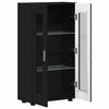 vidaXL Buffet FLORIN Noir 55,5 x 29 x 103 cm Bois d'ing&eacute;nierie