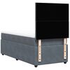 vidaXL Sommier &agrave; lattes de lit et matelas Gris fonc&eacute; 80x200 cm Velours
