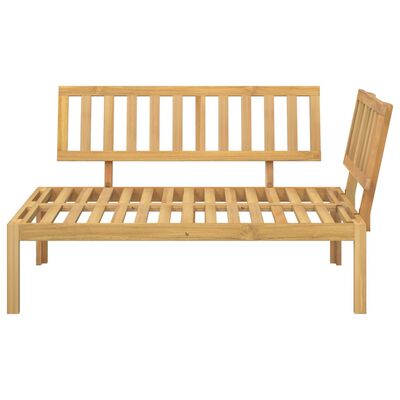 vidaXL Canapé d'angle palette de jardin bois massif d'acacia