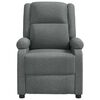 vidaXL Fauteuil de massage Gris foncé Tissu