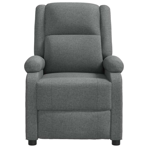 vidaXL Fauteuil de massage Gris foncé Tissu