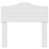 vidaXL T&ecirc;te de lit avec t&ecirc;te de lit Blanc 90 cm Bois d'ing&eacute;nierie