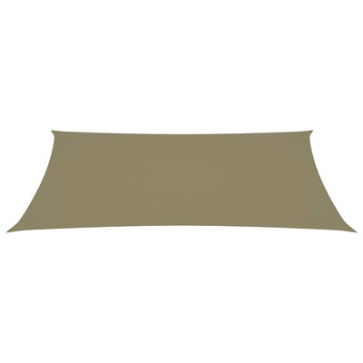 vidaXL Voile de parasol tissu oxford rectangulaire 2x5 m beige
