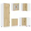 vidaXL Ensemble d'armoires de cuisine 14 pcs Lucca bois d'ing&eacute;nierie