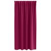 vidaXL Rideaux occultants avec anneaux 2 pcs Bordeaux 175 x 140 cm