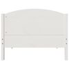 vidaXL Cadre de lit sans matelas blanc 90x190 cm bois de pin massif